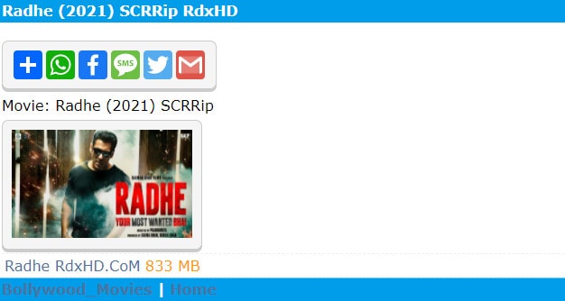 Radhe Hindi Movies 